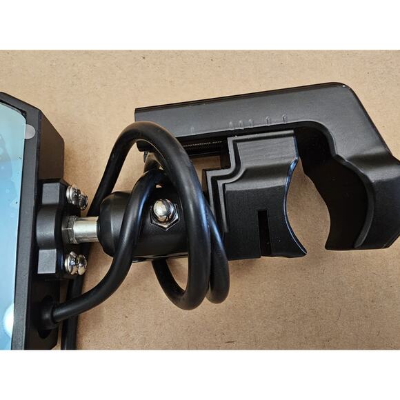 Xprite UTV Side Rear View Mirrors 1.6"-2" Rollbar Polaris Pioneer RZR Left Only - Picture 4 of 14